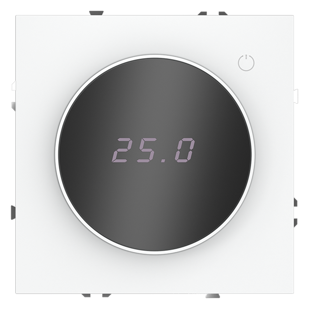 Терморегулятор электронный Voltum S70 с индикацией и датчиком, для теплого пола Белый матовый VLS070102 — изображение 2