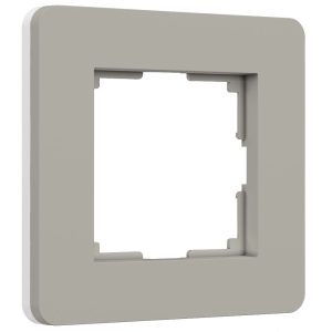 Рамка из поликарбоната Werkel Split на 1 пост Дымчатый / Белый W0013067