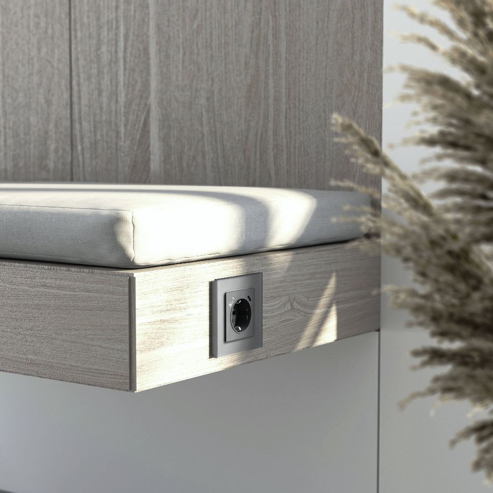 Рамка стеклянная Werkel Senso на 1 пост soft-touch Серебряный W0013106 — изображение 2