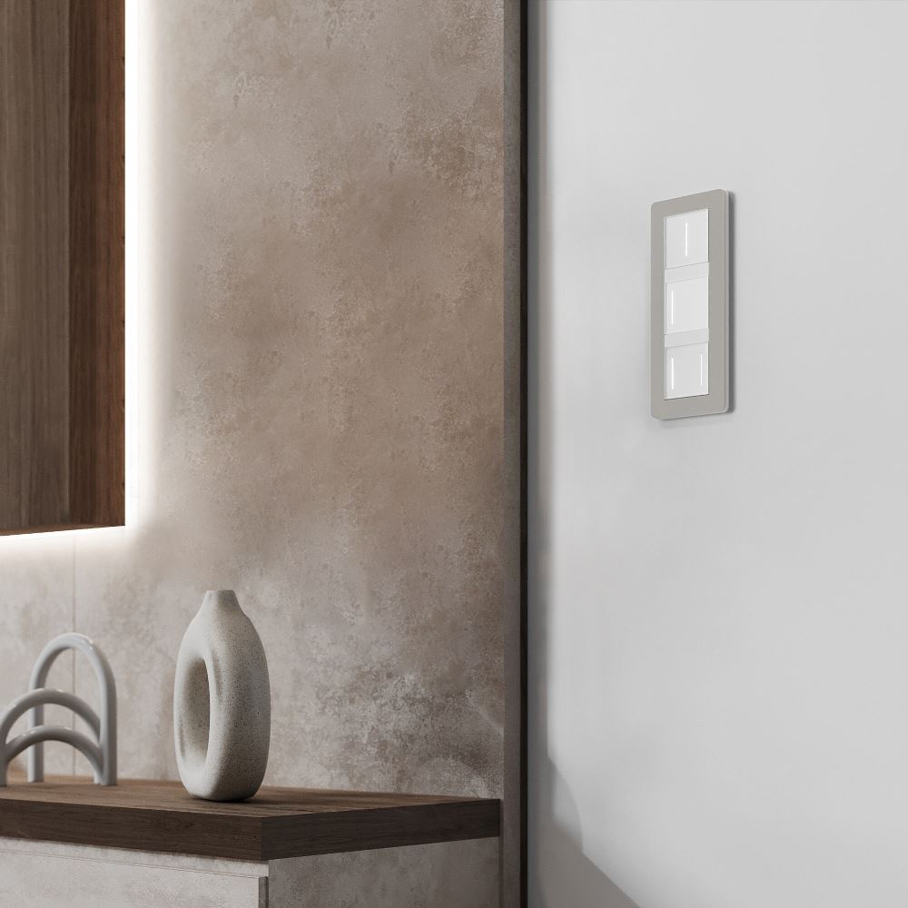 Рамка из поликарбоната Werkel Split на 3 поста Дымчатый / Белый W0033067 — изображение 3