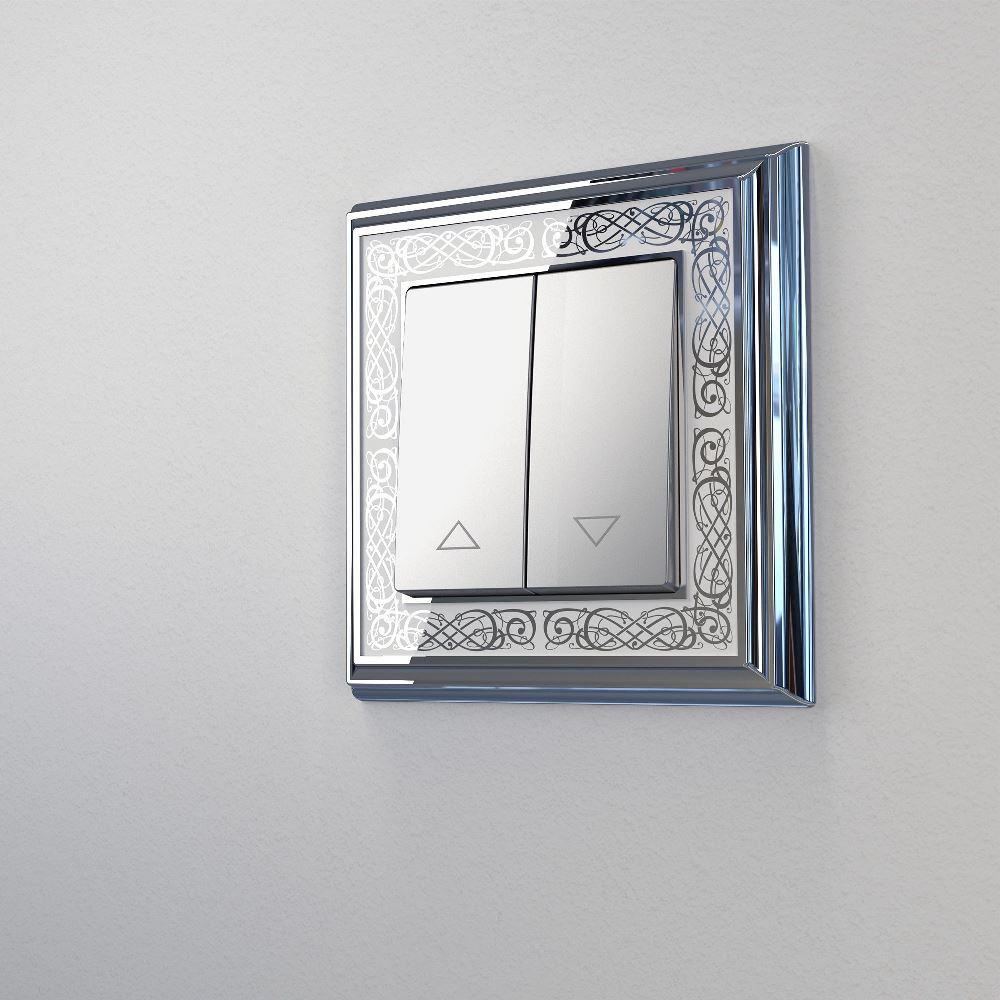 Выключатель жалюзи встраиваемый Werkel Cеребряный W1124506 — изображение 3