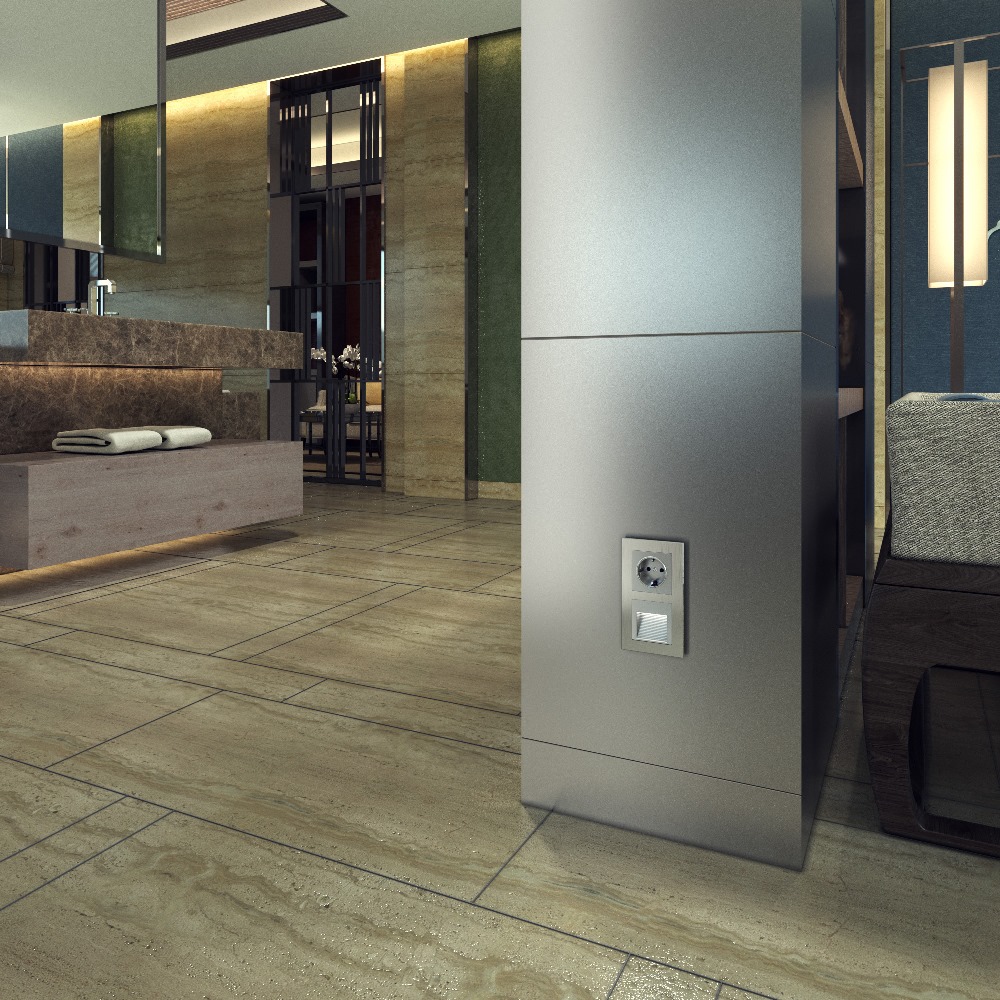 Розетка встраиваемая Werkel с заземлением и шторками Серебряный W1171106 — изображение 4