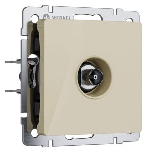 ТВ-розетка встраиваемая оконечная Werkel Айвори W1183043