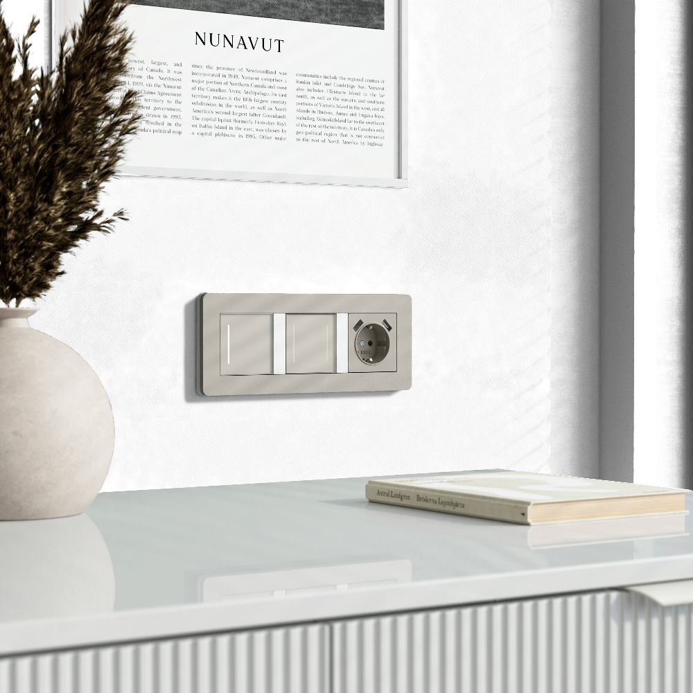 Выключатель одноклавишный встраиваемый сенсорный Werkel с Wifi Дымчатый W4513641 — изображение 2