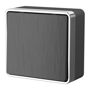 Выключатель одноклавишный накладной Werkel Gallant Графит W5010004