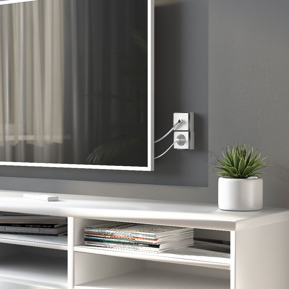 Розетка накладная Werkel Gallant с заземлением и шторками Белый W5071101 — изображение 3