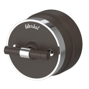 Выключатель двухклавишный накладной Werkel Vintage на 4 положения Мокко матовый W5822052