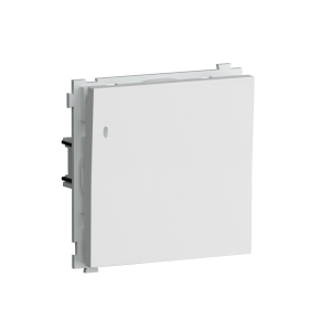 Выключатель одноклавишный встраиваемый Donel R98 с подсветкой Белый матовый DA03101-DA29033