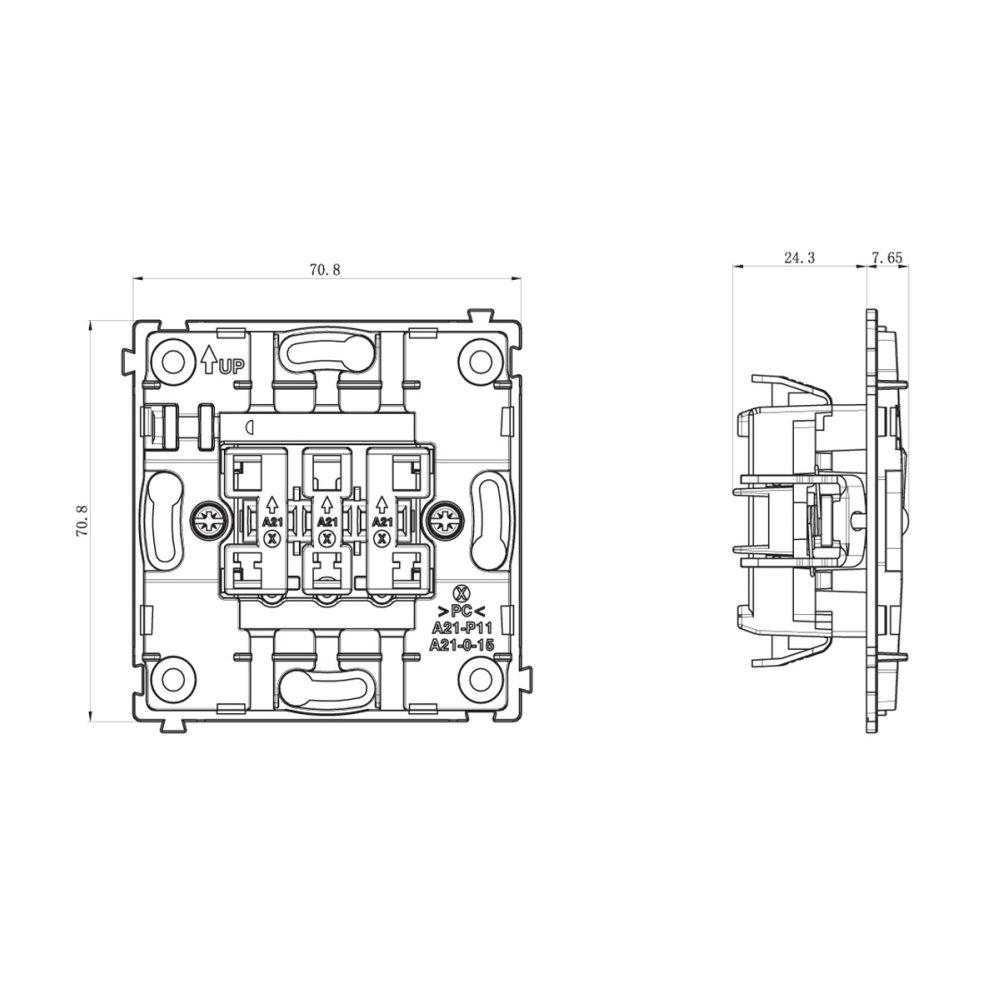 Выключатель одноклавишный встраиваемый Donel R98 с подсветкой Коралл матовый DA03101-DA29045 — изображение 6
