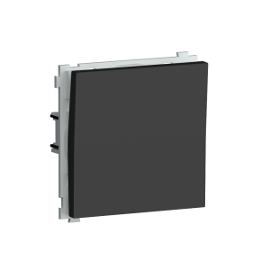 Выключатель одноклавишный встраиваемый Donel R98 звонкового типа Черный матовый DA15100-DA29628