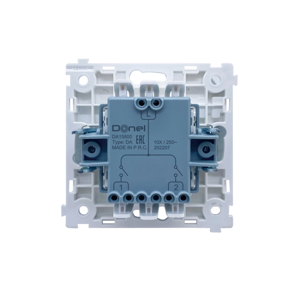 Выключатель жалюзи встраиваемый Donel R98 Карбон матовый DA15800-DA29430 — изображение 4