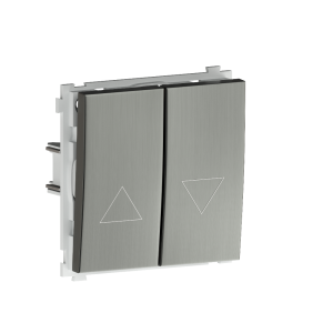 Выключатель жалюзи встраиваемый Donel R98 Metal с блокировкой Никель DA25800-DA294NB