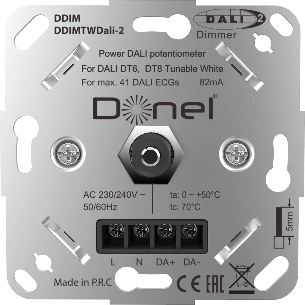 Диммер Donel R98 Dali роторный Кашемир матовый DDIMTWDali-2-DA65035 — изображение 4