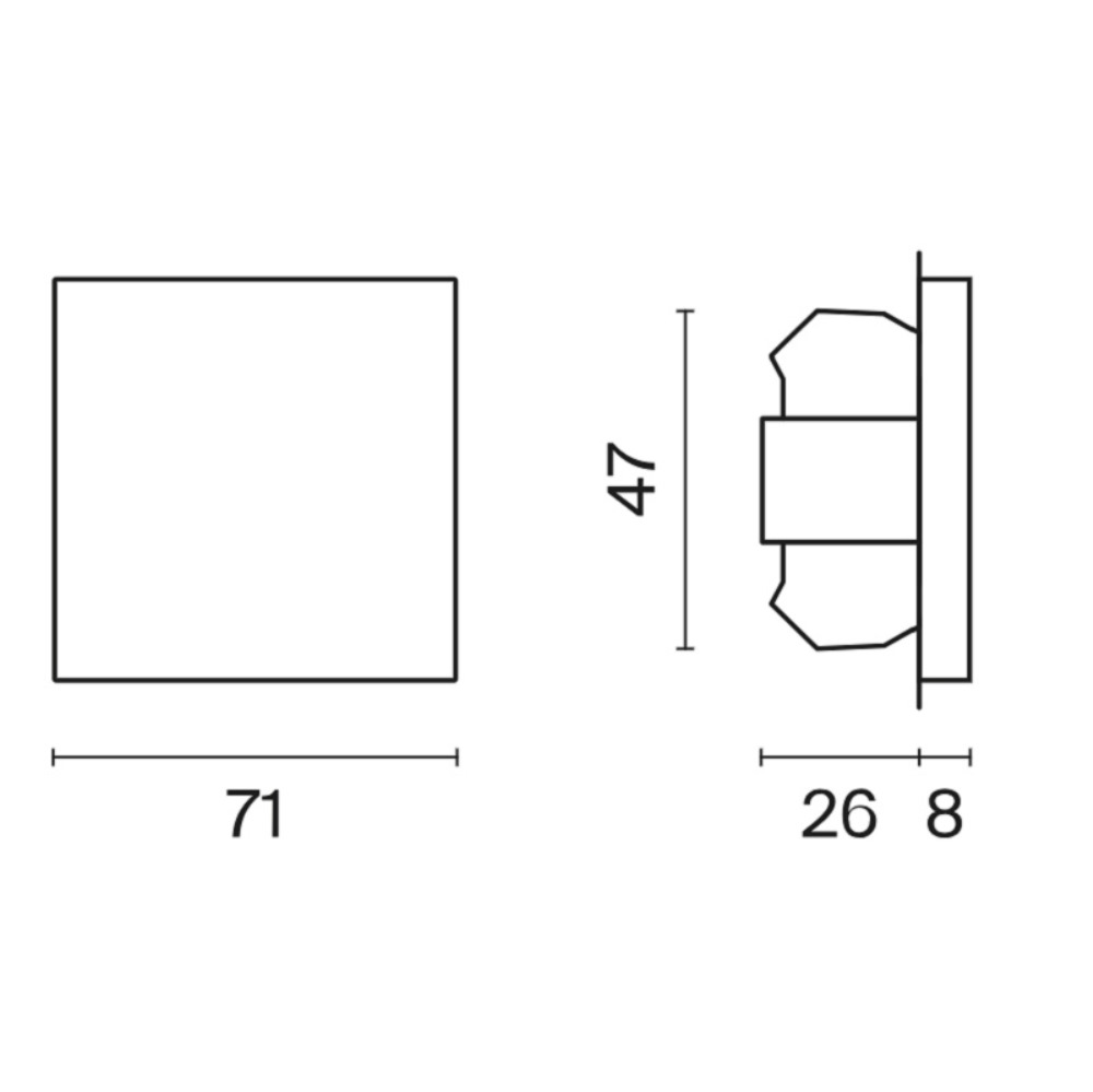 Выключатель одноклавишный встраиваемый Voltum S70 Сталь VLS010105 — изображение 6