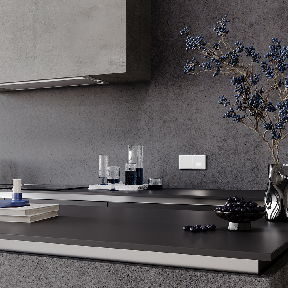 Выключатель одноклавишный встраиваемый Voltum S70 Белый матовый VLS010102 — изображение 5