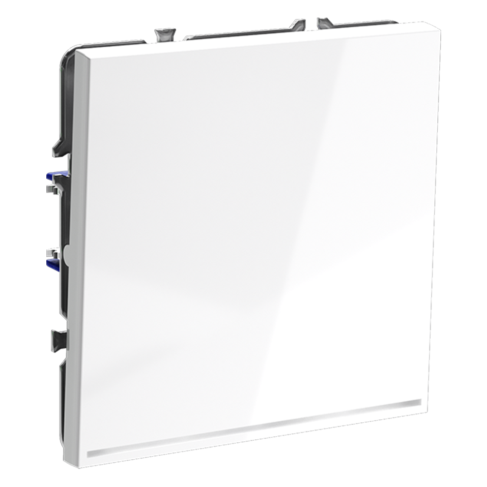 Выключатель одноклавишный встраиваемый Voltum S70 с подсветкой Белый Глянцевый VLS010201 — изображение 2