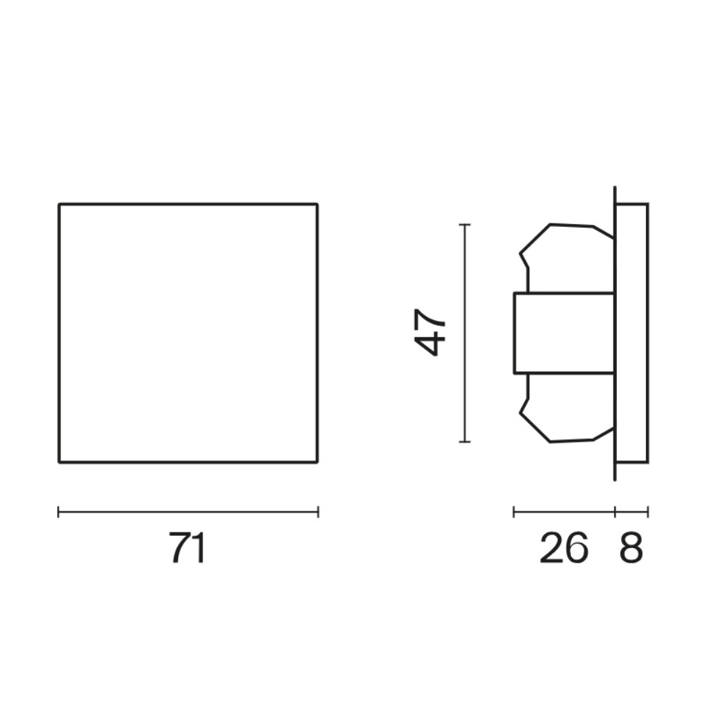 Выключатель одноклавишный встраиваемый проходной Voltum S70 Графит VLS010307 — изображение 5