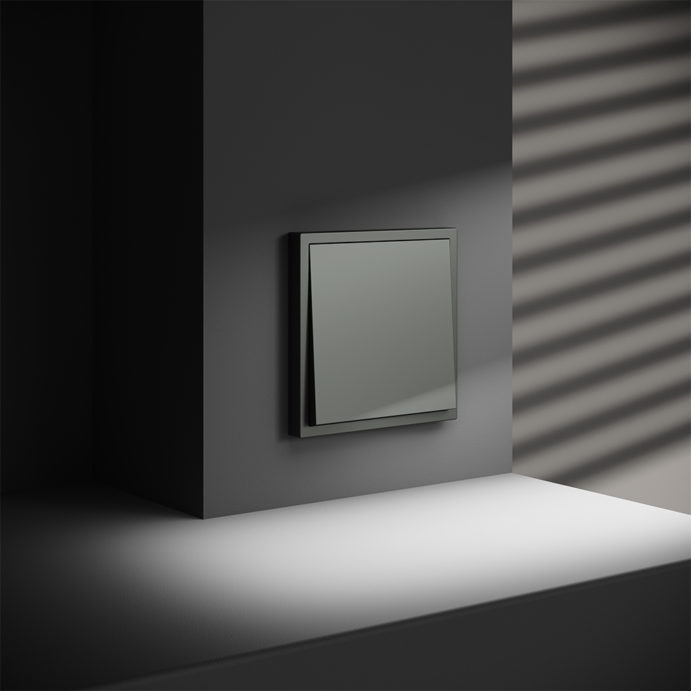 Выключатель одноклавишный встраиваемый с самовозвратом Voltum S70 Титан VLS010606 — изображение 4