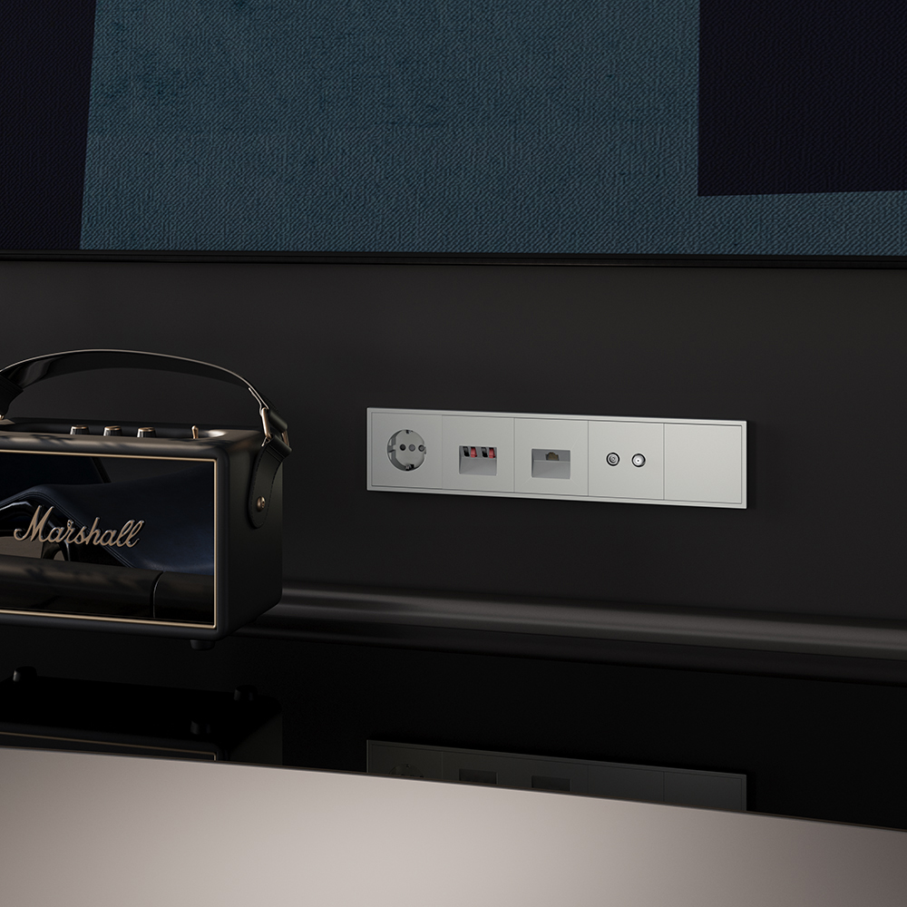 Акустическая розетка встраиваемая Voltum S70 Сталь VLS060305 — изображение 5