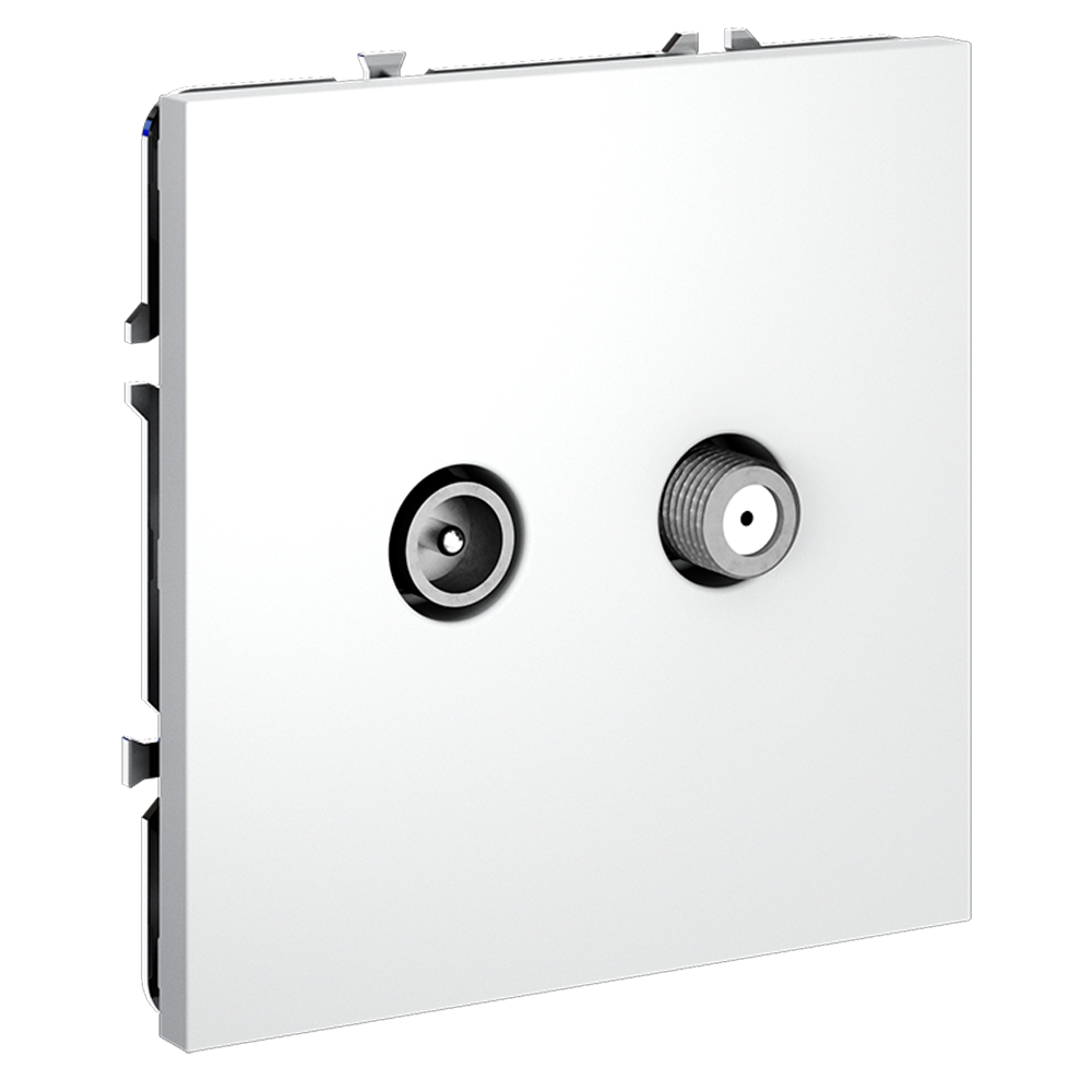 Розетка встраиваемая TV-SAT Voltum S70 оконечная Белый матовый VLS060402 — изображение 2