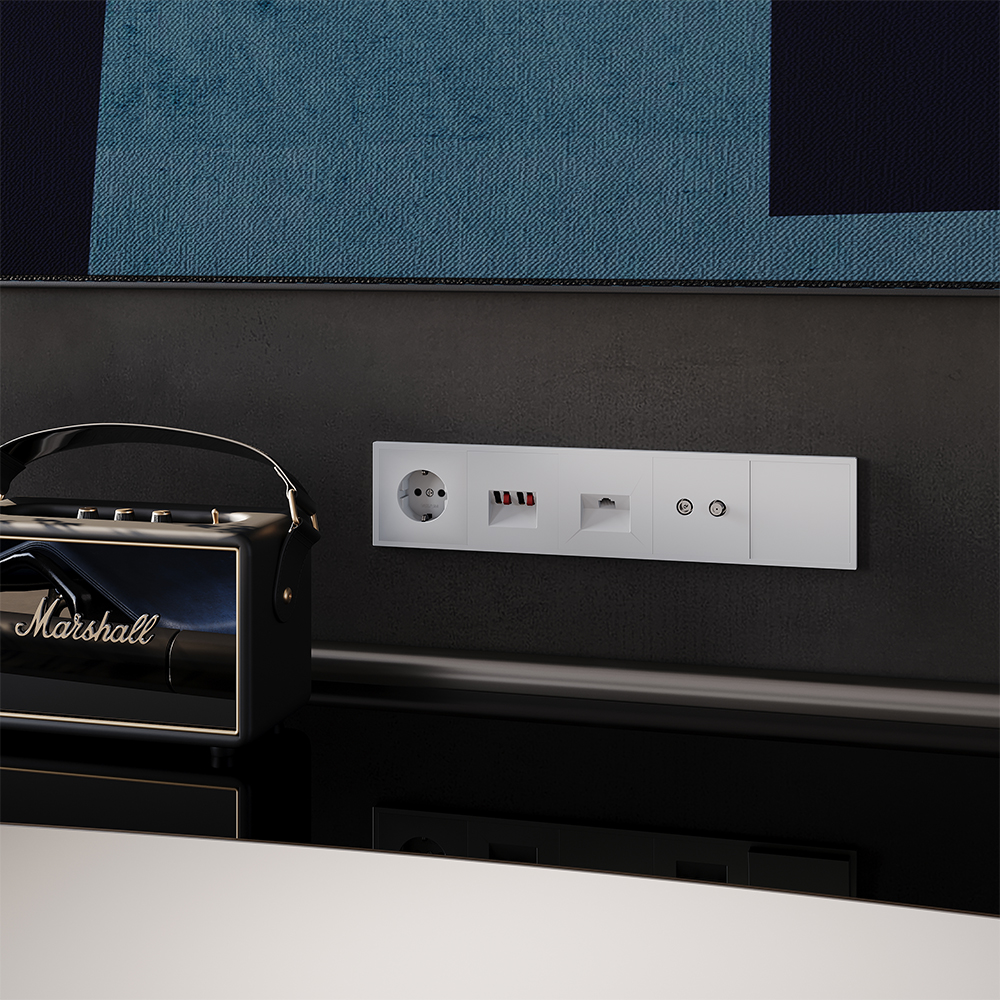 Розетка встраиваемая TV-SAT Voltum S70 оконечная Белый матовый VLS060402 — изображение 5