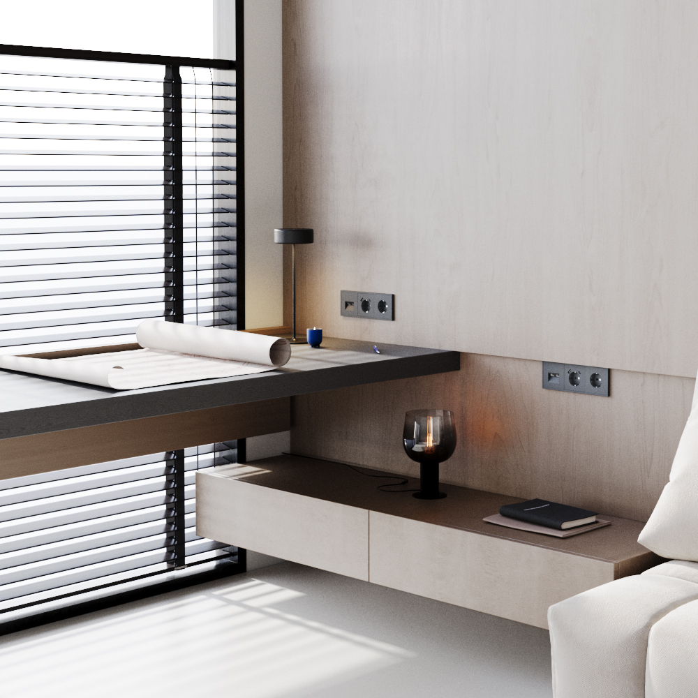 Рамка пластиковая Voltum S70 на 3 поста Графит глянцевый VLS100307 — изображение 4