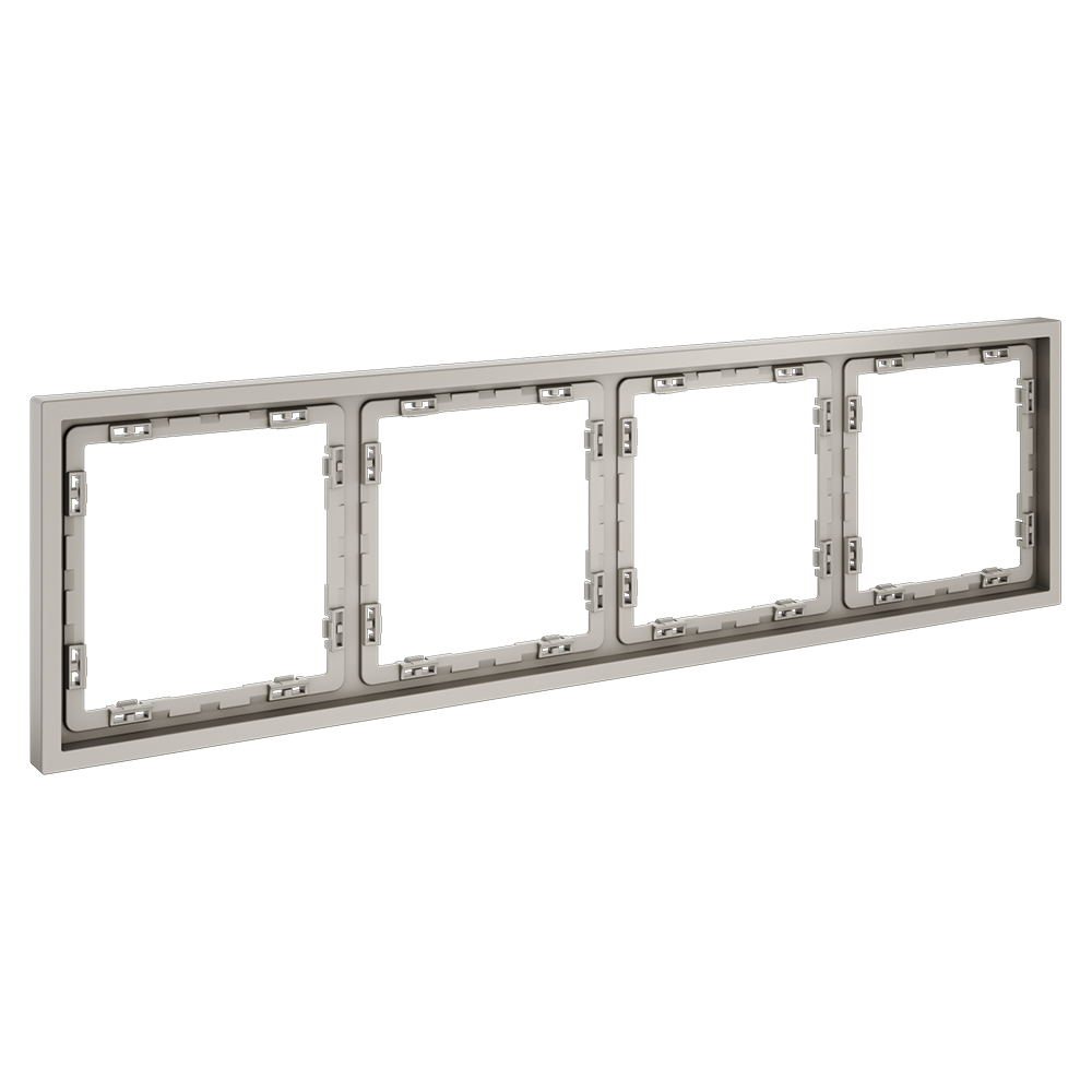 Рамка пластиковая Voltum S70 на 4 поста Кашемир глянцевый VLS100403 — изображение 2