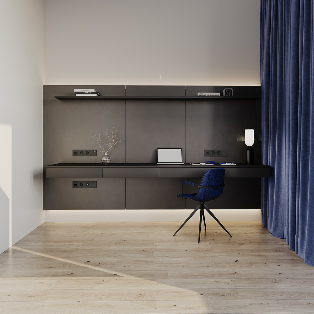 Рамка пластиковая Voltum S70 на 4 поста Черный матовый VLS100408 — изображение 4