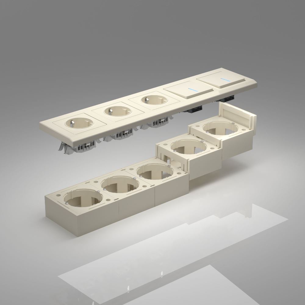 Коробка для накладного монтажа Werkel Слоновая кость W8000003 — изображение 2